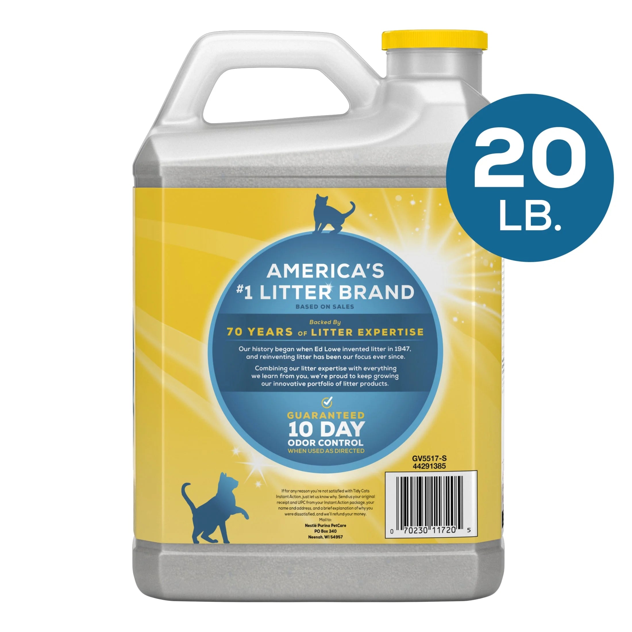 Purina  Instant Action Clumping Cat Litter, Floral Scent, 20 Lb Jug